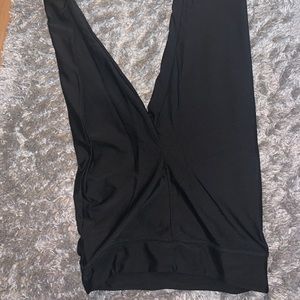 Black stretch leggings